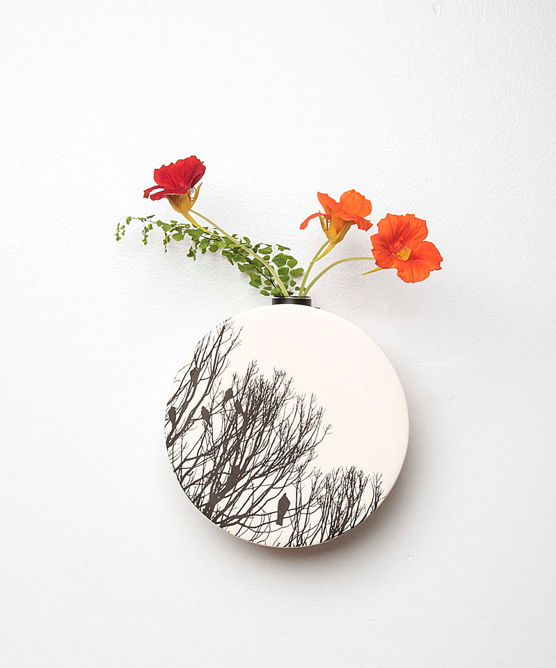 Ceramic wall vases
