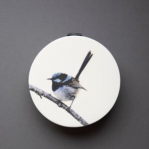 Blue Wren Wall Vase