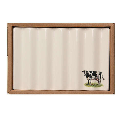 Soap Dish with Cow