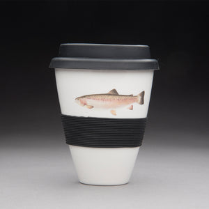 Porcelain Travel Cup - Rainbow Trout