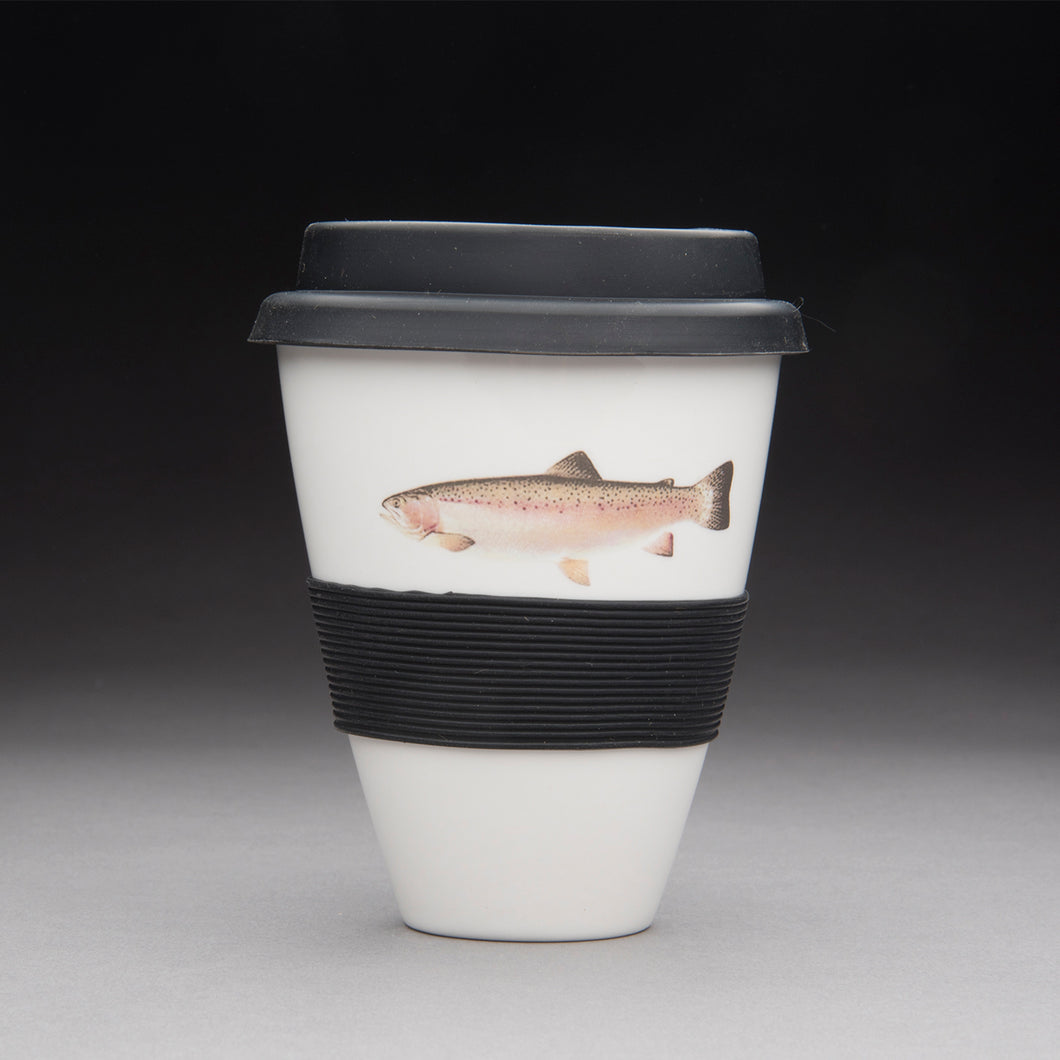 Porcelain Travel Cup - Rainbow Trout