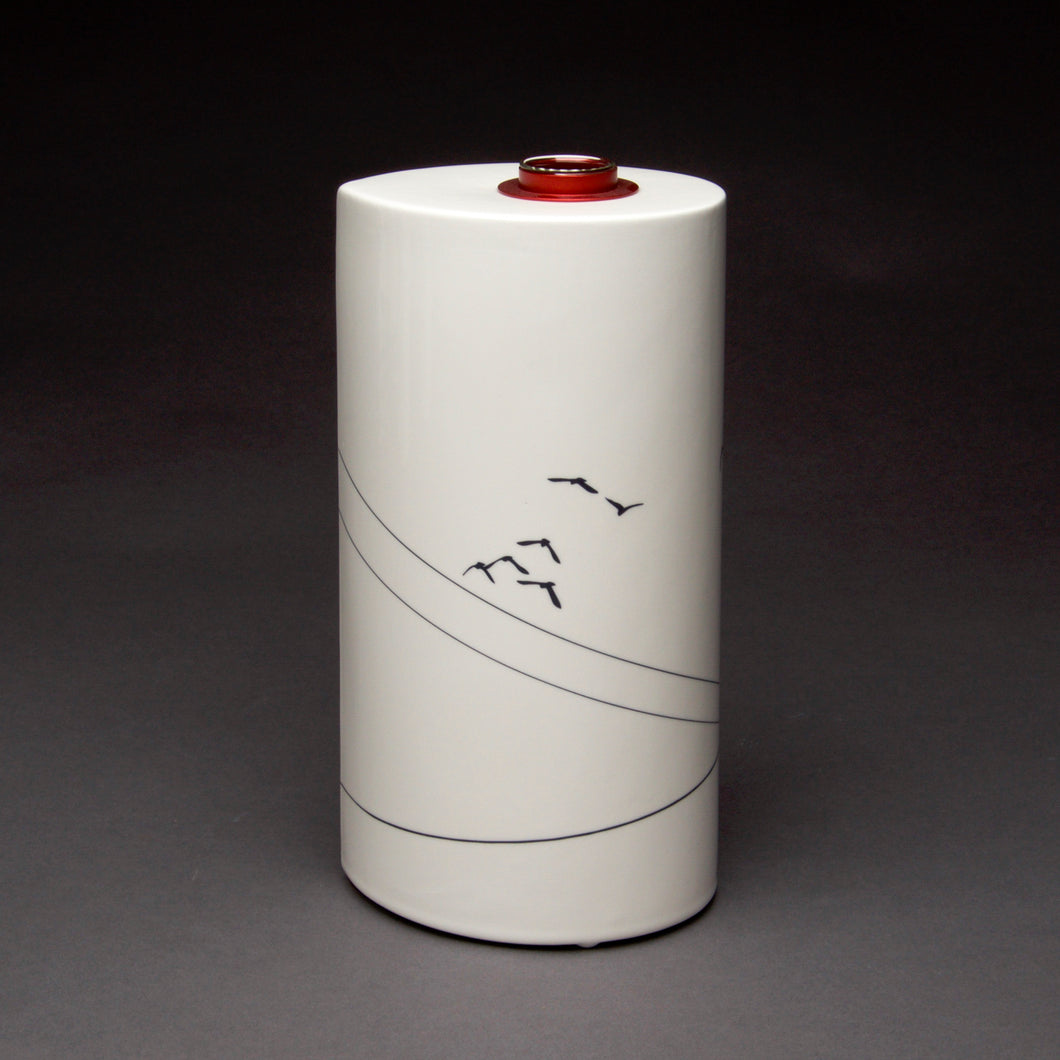 Power Lines & Cockatoos Table Vase