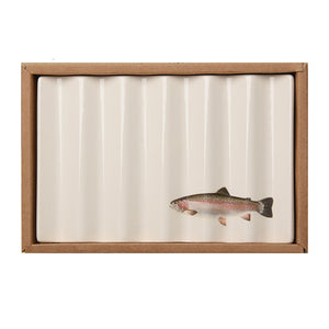 Soap Dish with Rainbow Trout